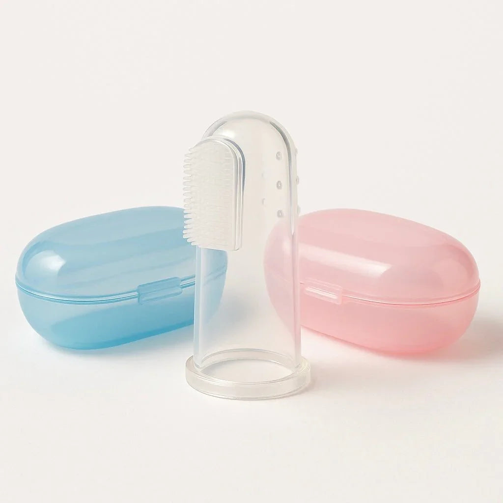 Baby Fingertip Toothbrush and Case - StopNshop