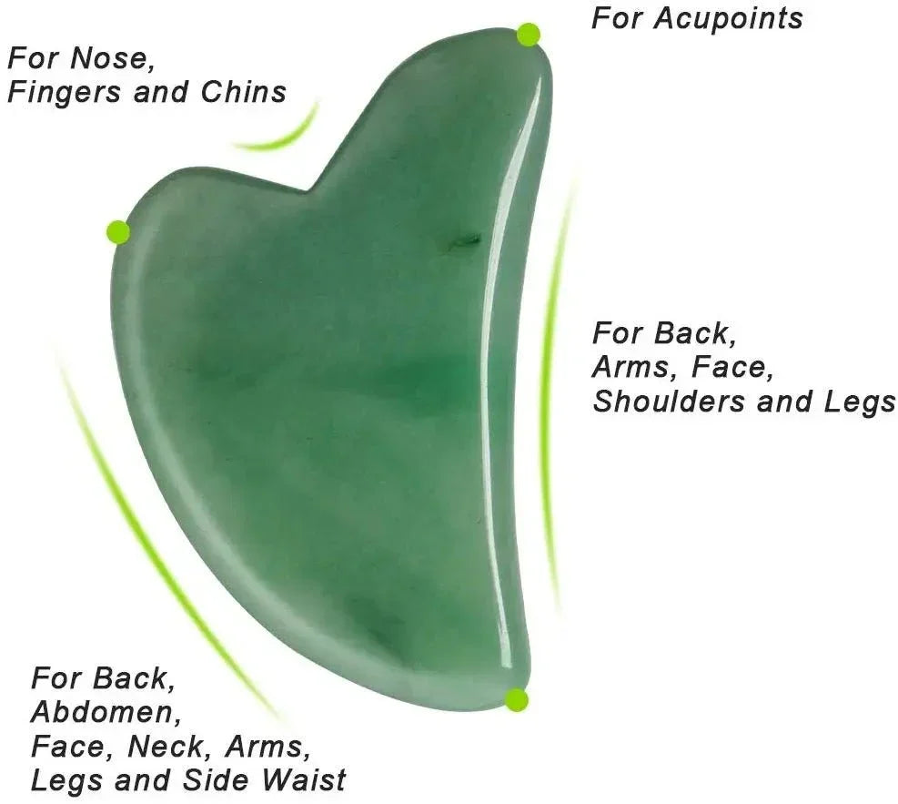 Jade roller and Gua sha Set | Face roller massage - StopNshop