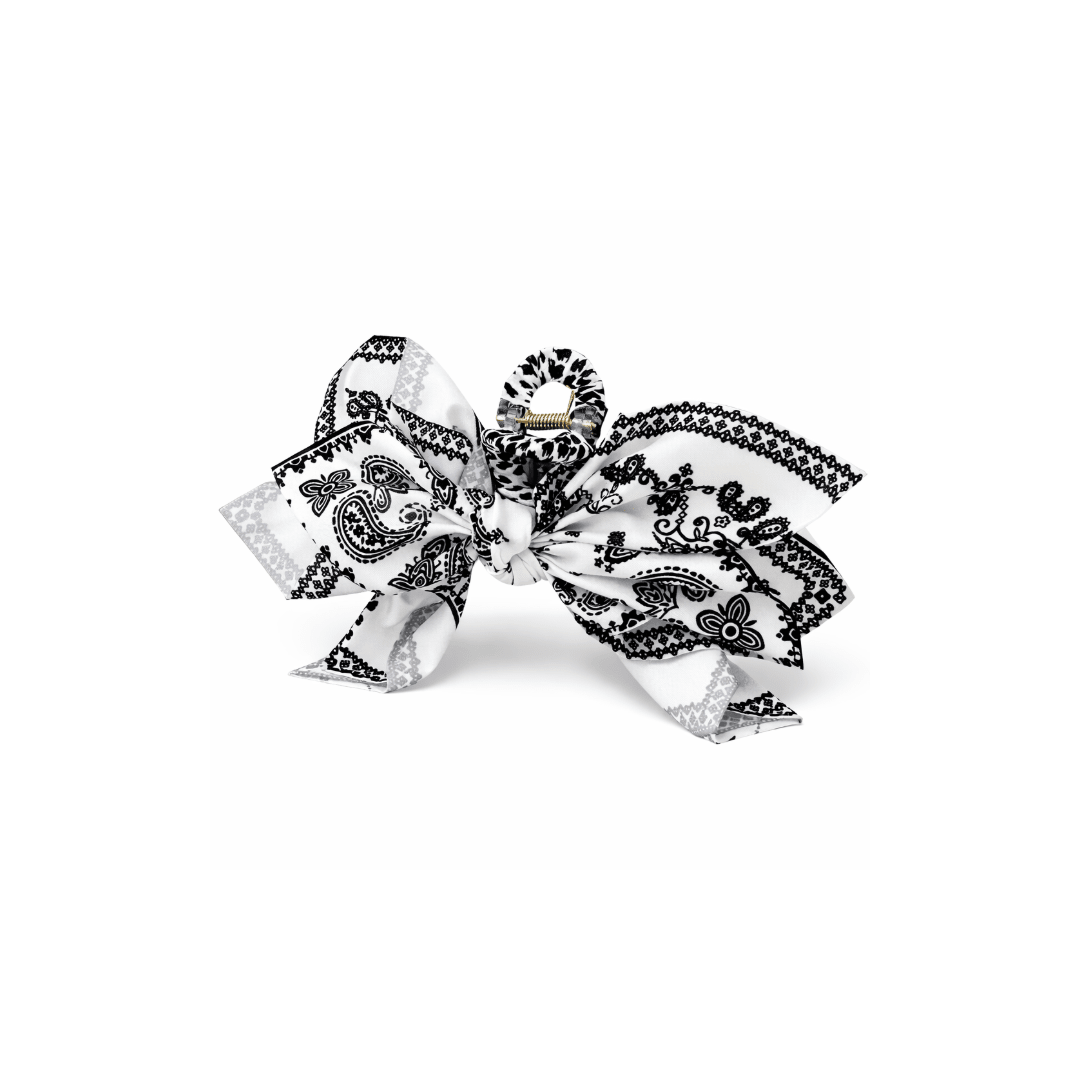 Paisley Bow Hair Claw Clip - StopNshop