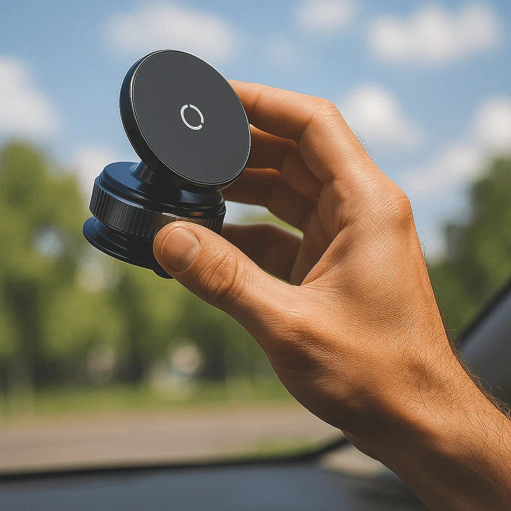 Magnetic vacuum phone holder | Car Mount - StopNshop