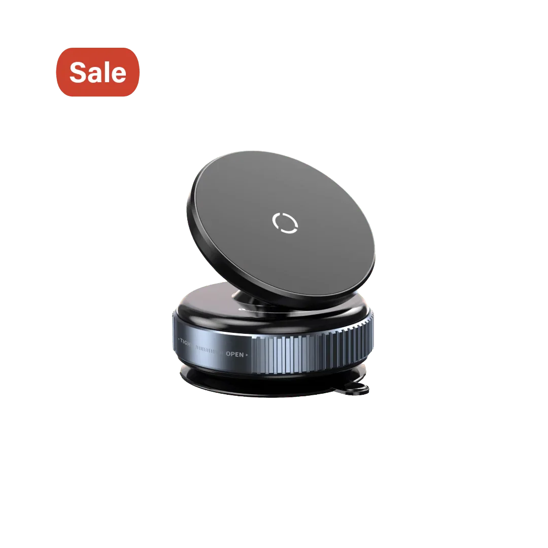 Magnetic vacuum phone holder | Car Mount - StopNshop