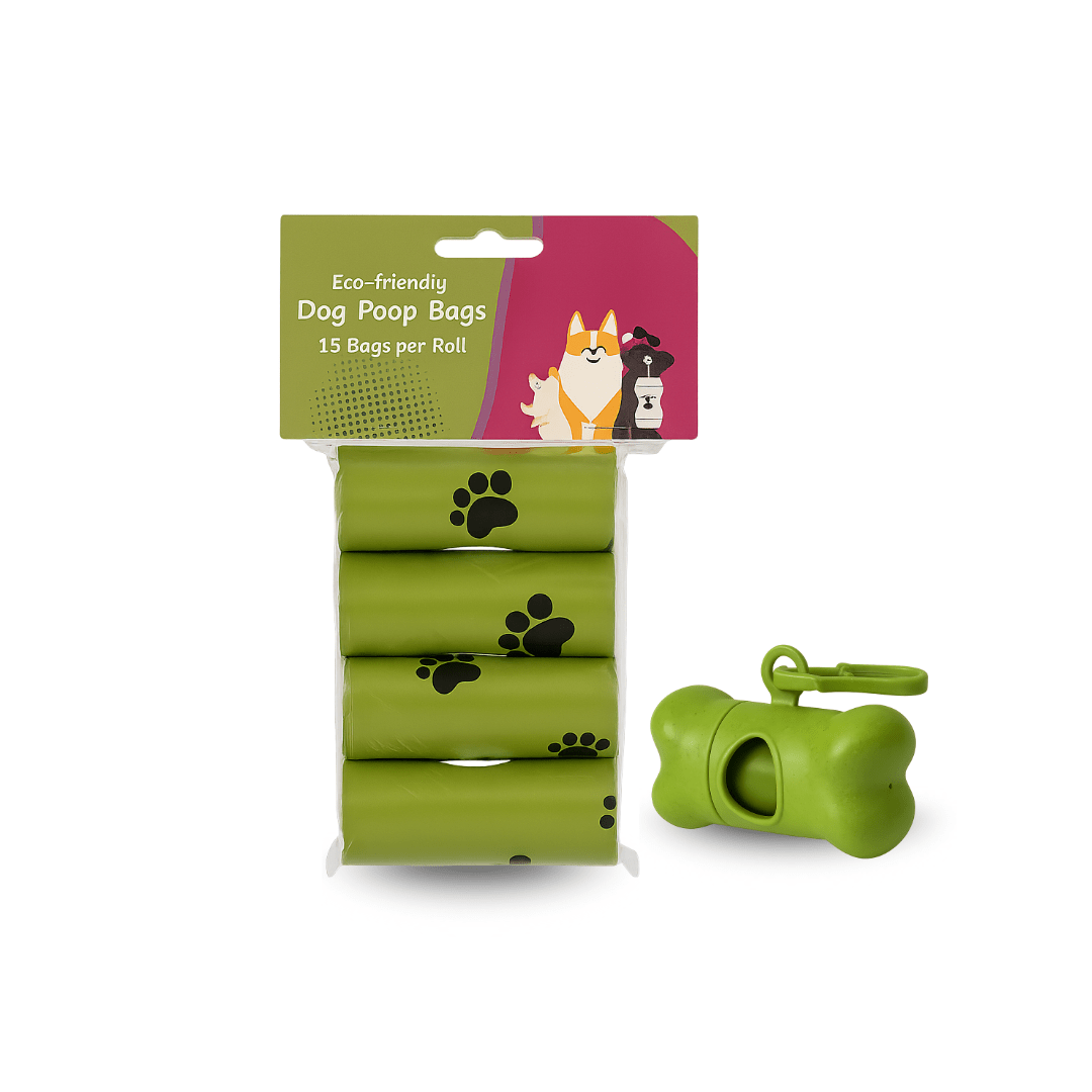 Pet waste bags with dispenser |60 pack | Dog poop bags - StopNshop